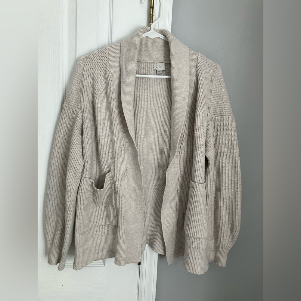 A New Day - Beige Cream Cardigan Sweater